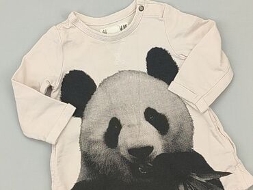 spódniczka pudrowy róż: Sweatshirt, H&M, 3-6 months, condition - Good