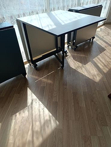 qatlanan stol: Yığıla bilən, təkərli transformasiya olunan masa - Model: qatlanan — 2