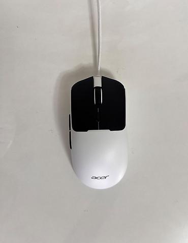 маленький монитор: Мышка от Acer в белом цвете. до 7200dpi, имеет регулировку, с радужной — 3