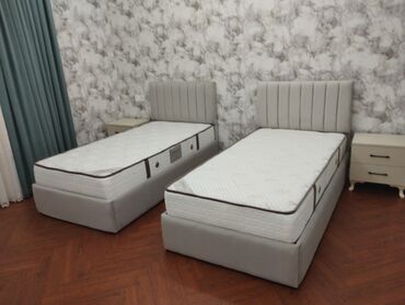 kravat iki neferlik: Новый, Односпальная кровать, Без подьемного механизма, С матрасом, Без выдвижных ящиков, Турция