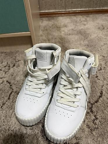высокие кеды: Высокие кеды Puma, модель 388581-02, цвет белый. - Женская/унисекс — 1