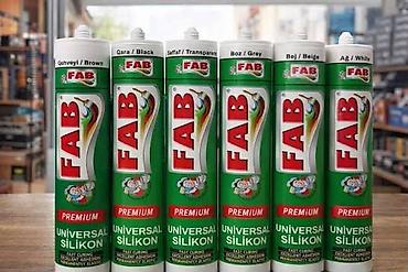 silikon tapanca kley: FAB Premium Universal Silikon – müxtəlif səthlər üçün peşəkar mastika — 1