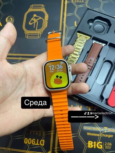 Apple Watch: Applewatch 8 ultra Подключается на ios/android Быстрая зарядка — 3