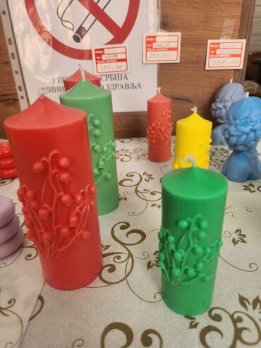 Sveće i svećnjaci: Sveća, bоја - Šareno — 7