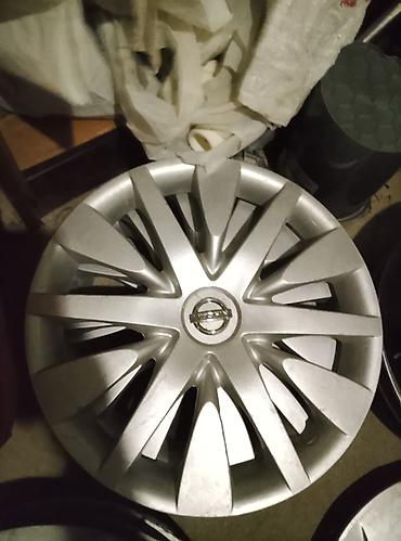 14 lük disk: Nissan orijinal təkər diski (kaps) – gümüş rəng. - Marka/loqo: Nissan — 1
