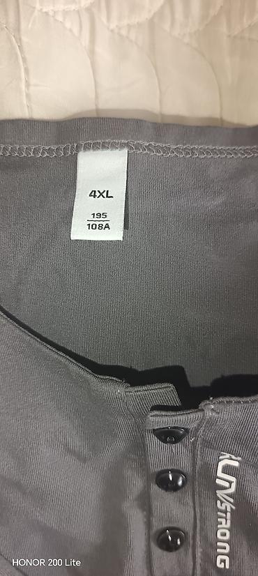 Kişi geyimləri: Futbolka, 4XL, rəng - Boz — 3