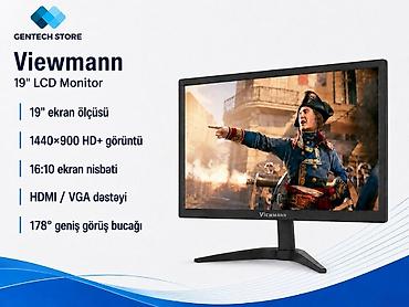Monitor Viewmann 19 19 Düymlük Monitor Viewmann ☑️Daxili dinamik