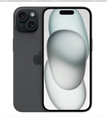 Apple iPhone: IPhone 15, Б/у, 128 ГБ, Черный, Защитное стекло, Чехол, Кабель, 100 %