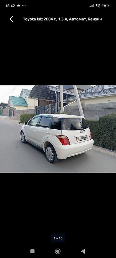 посадка машины: Toyota Ist: 2004 г., 1.3 л, Автомат, Бензин, Хэтчбэк — 5