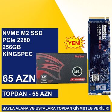 ssd kingspec 240gb: NVME M2 SSD 2280 “256GB Kingspec” SAYLA ALANA VƏ USTALARA TOPDAN