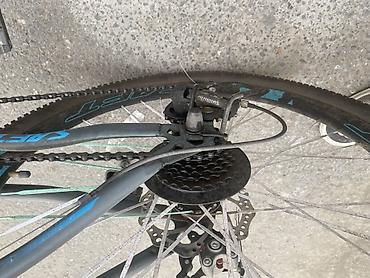 saft mtb: SAT dağ velosipedi – 26” - Çərçivə: yüngül alaşımlı, mavi-qara dizayn — 6