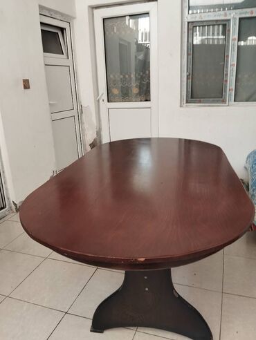 stol stul gəncə: Гостиный стол, Б/у, Нераскладной, Овальный стол, Азербайджан