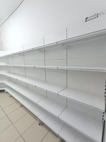 Стеллажи: Торговый стеллаж пристенный, модульная система - Тип: металлический — 4