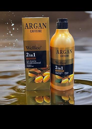 şampun qiymetleri: Wellice 2-in-1 Şampun seriyası Variantlar: - Argan + Kofein — 2