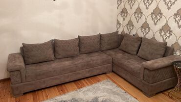 həyət mebeli: Künc divan, İşlənmiş, Açılan, Bazasız, Parça, Çatdırılma yoxdur