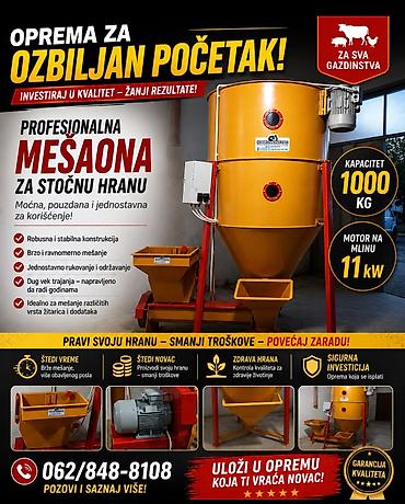 Teretna i poljoprivredna vozila: Profesionalna mešaona za stočnu hranu od 300kg do 3000 kg, sve vrste — 4