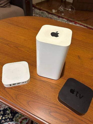 Модемы и сетевое оборудование: Продам роутер AirPort Extreme 802.11ac, AirPort Express 802.11n