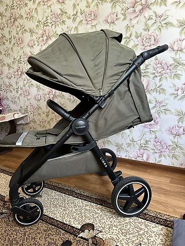 Коляски: Прогулочная коляска Luxmom Libra в оливковом цвете. Стильная и — 4