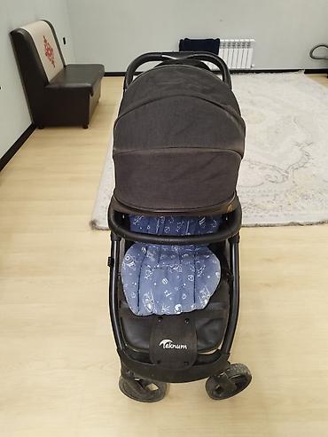 Коляски: Коляска, цвет - Черный, Б/у — 2