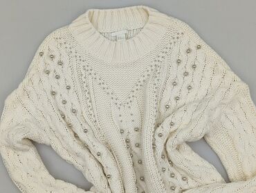 biała bluza z kapturem damska h m: H&M, Women`s sweater, size M