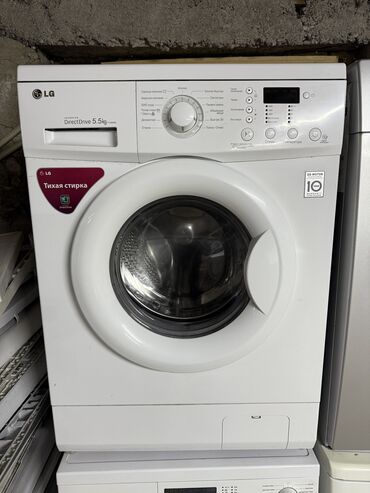 Стиральные машины: Стиральная машина LG, Б/у, Автомат, До 9 кг, Узкая — 7