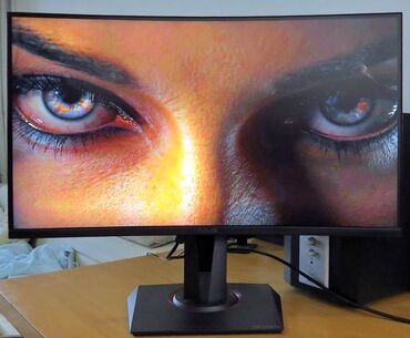 Monitori: Asus Tuf Gaming VG27VQ Zakrivljen Monitor je u originalnom fabričkom — 1