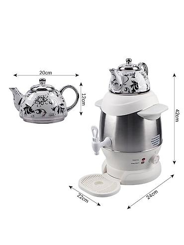сад: №: 5018 Məhsulun adı: Elektrik samovar RAF R.7115 White Brend: RAF — 1