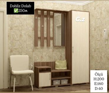 qapi ustu: 1 qapı Düz dolab, Dəhliz dolabı