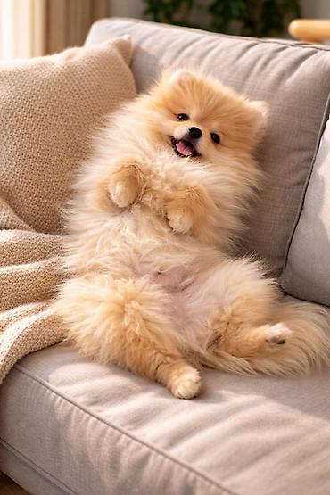 Psi: Pomeranac zenkica. Dostupna prelepa ženkica pomeranca. Starosti 4 mes — 5