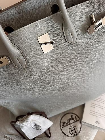ucuz sumkalar instagram: Hermès Birkin çanta – Togo dəri, açıq boz rəng. Iki dəfə istifadə — 6