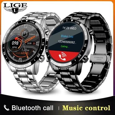 Ručni satovi: LIGE Bluetooth Smart Fitness Watch Bluetooth telefon APP sat telefon