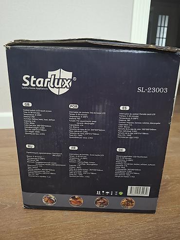 black: Аэрогриль (аэрофритюрница) Starlux SL-23003 - Объем чаши: 4.5 л - — 2