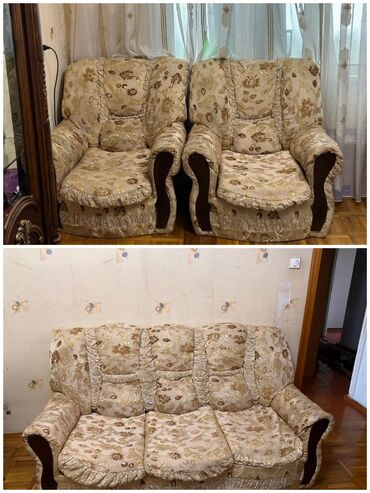 диван и два кресла: Диван, 2 кресла, Нераскладной