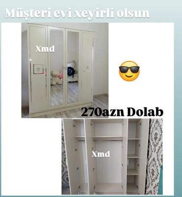 Komodlar: Yeni, Düz dolab, Qarderob, paltar dolabı