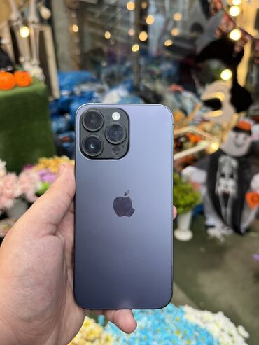 Apple iPhone: IPhone 14 Pro Max, 128 GB, Deep Purple, Zəmanət, Face ID