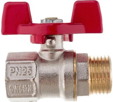 qapi olculeri: Qırmızı “kəpənək” qolçəkli mexanizmlə bilyalı ventil - Tətbiq sahəsi