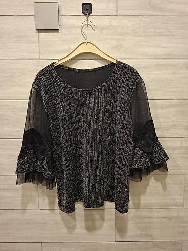salvar koynək: Qadın bluzası - Model: dairəvi yaxa - Uzunluq: ombaüstü - Stil: axşam — 1