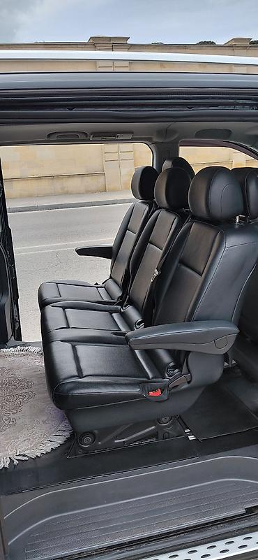 vito 115: Mercedes-Benz Vito (uzun baza) – qara rəng, 7/8 yerlik komfortlu — 5