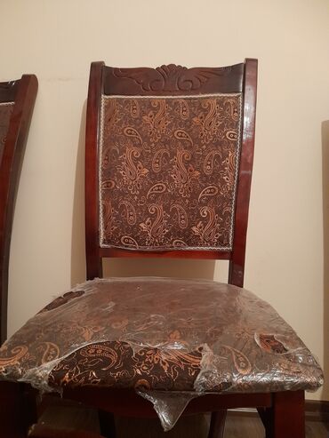 стул iso black: Для гостиной, Б/у, Раскладной, Прямоугольный стол, 4 стула, Азербайджан