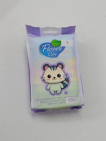 Салфетки: Мини влажные салфетки Flovell Care - Формат: набор 6 пачек по 8 — 2