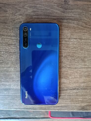 телефон скидка: Xiaomi, Redmi Note 8, Б/у, 64 ГБ, цвет - Голубой, 2 SIM