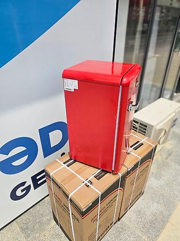 Soyuducular: Yeni 1 qapılı Soyuducu Satılır, rəng - Qırmızı, Dolab içi — 12