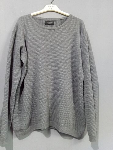 sirqa modelleri: Мужской свитер, 2XL, цвет - Серый