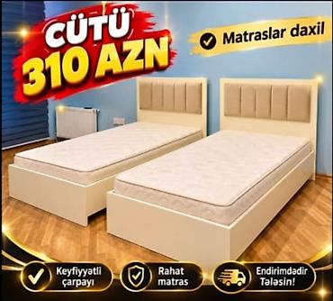 Cüt çarpayı dəsti – matraslarla birlikdə - Ölçü: standart tək lalafo.az -da Cüt çarpayı dəsti – matraslarla birlikdə - Ölçü: standart tək