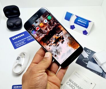 телефон самсунг а6: Samsung Galaxy S7, Колдонулган, 128 ГБ, түсү - Кара, 1 SIM, 2 SIM, eSIM