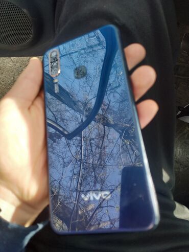мобильный телефон хуавей: Vivo Y12, Б/у, 64 ГБ, цвет - Голубой, 2 SIM