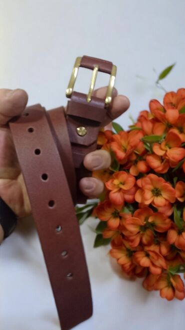Ремни и пояса: Ремень из натуральной кожи. Толщина 3-4 мм. Длину подберем — 16