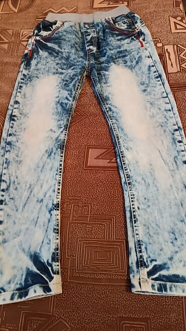 джинсы размер 42: Джинсы и брюки, цвет - Голубой, Б/у