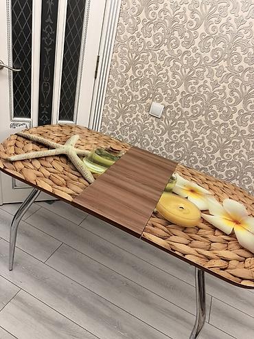 Кухонные столы: Кухонный стол с фотопечатью на столешнице. Длина 110 см Ширина 70 см — 5