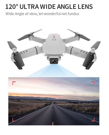 Dronovi: Dron E88W PRO 2021 WIFI FPV RC 4K/Dual GARANCIJA GODINU DANA 200m — 13